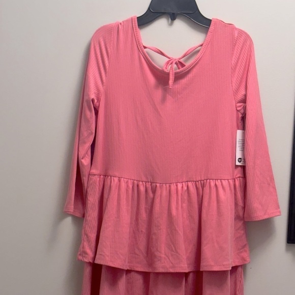 Epic Threads Big Girls Ribbed-Knit Tiered Ruffled Dress Sweetheart Size L - Picture 3 of 3
